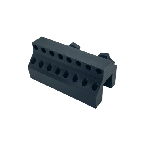 Eight Port Dosing Tube Holder V2 (Rimmed)
