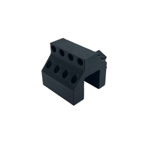 Four Port Dosing Tube Holder V2 (Rimmed)
