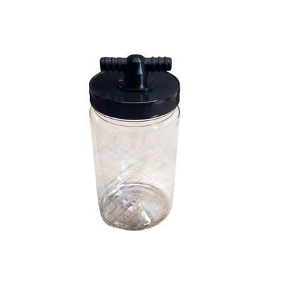 32oz CO2 Scrubber Skimmate Collection Container FLAT With Screw & Nut