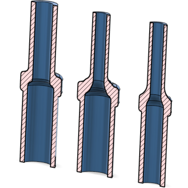 Barb Tube Reducing Coupling V2 No Rings
