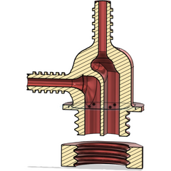 CO2 Scrubber Drain Adapter V2 With Screw/Nut