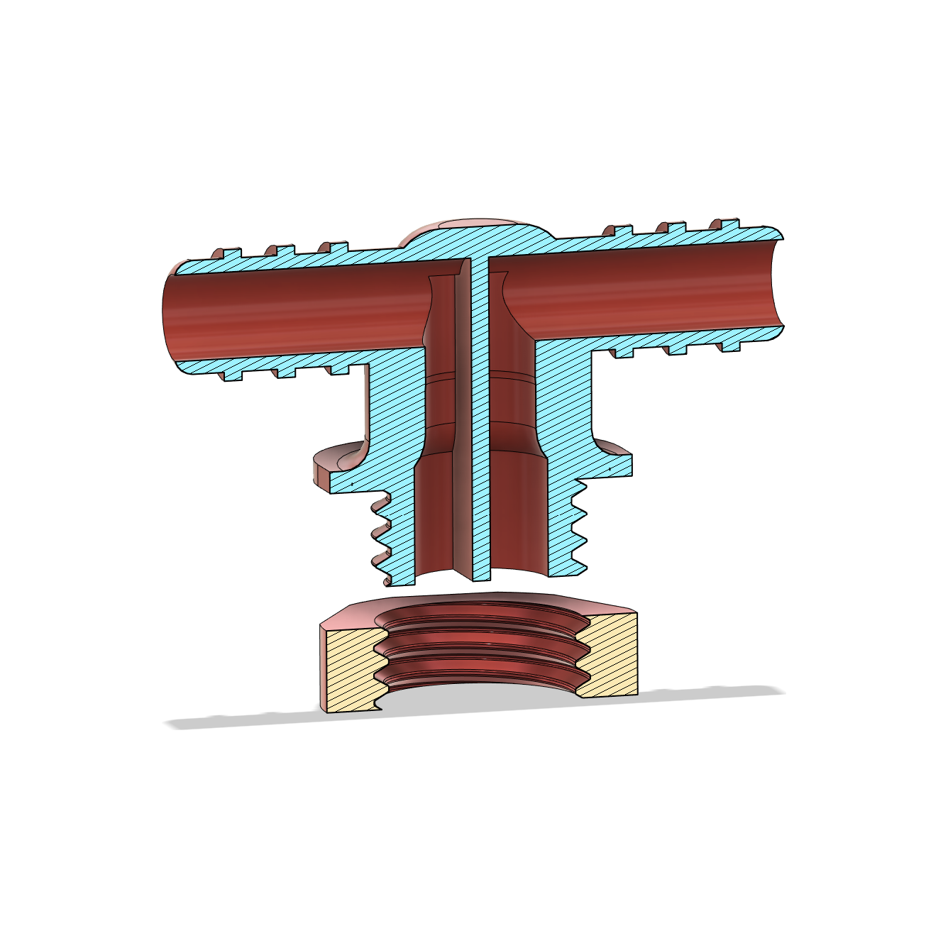 CO2 Scrubber FLAT Drain Adapter With Screw/Nut