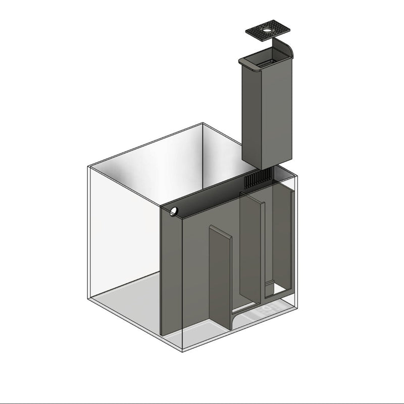 6 Gallon Frameless Cube AIO Kit With Media Basket