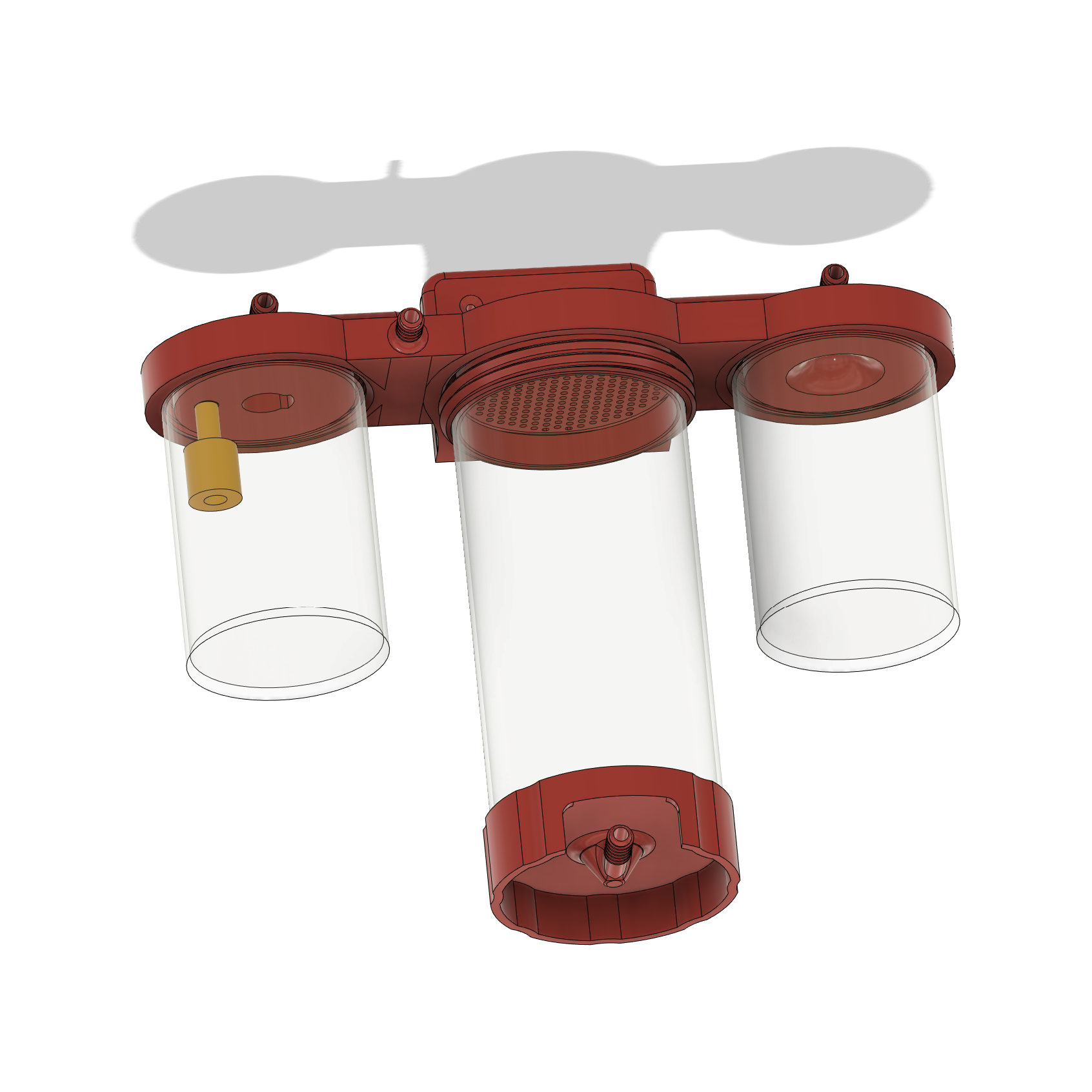 Hex CO2 Scrubber Hanging Wall Mount V2